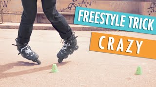 HOW TO DO THE CRAZY ON INLINE SKATES [upl. by Ydnam815]