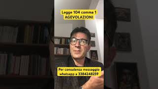 Agevolazioni Legge 104 comma 1 [upl. by Nancie]