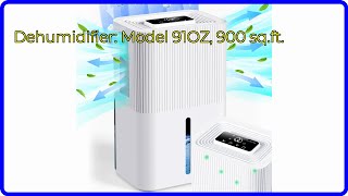 REVIEW 2024 Dehumidifier Model 91OZ 900 sqft ESSENTIAL details [upl. by Eiromem]