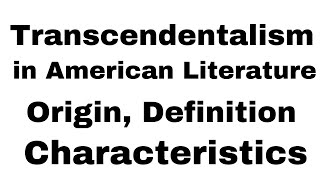 Transcendentalism in American Literature Definition Origin Characteristics Emerson Thoreau [upl. by Mairb]