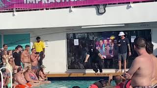 Impractical jokers cruise 4 Fat Crow Belly Flop [upl. by Sigismundo173]