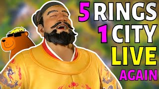 Civ 6 LIVE  Ursas OCC With Working 4th amp 5th Rings Game Conclusion [upl. by Lyret]