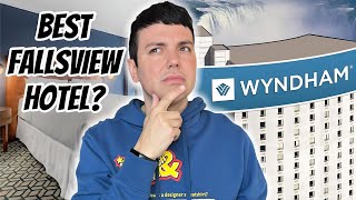 NEW Wyndham Fallsview Hotel  Best Niagara Falls Hotel 1 King Bed Fallsview Tour amp Review [upl. by Kemeny]