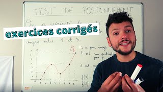 LE TEST DE POSITIONNEMENT  Exercices corrigés en maths Partie 1  2nde [upl. by Josefina]