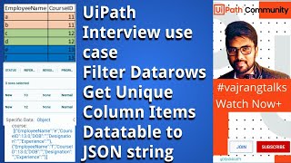 UiPath Coding Interview  SplitDataTable Default View Orchestrator queues  data row to queues [upl. by Auhoj910]