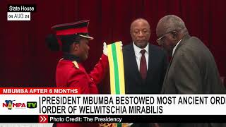 President Mbumba bestowed most ancient order of Welwitschia Mirabilis [upl. by Abe]