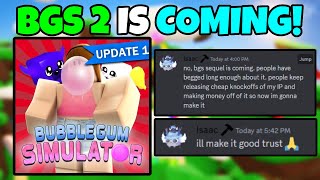 BUBBLE GUM SIMULATOR 2 is FINALLY RELEASING [upl. by Nwahsek753]