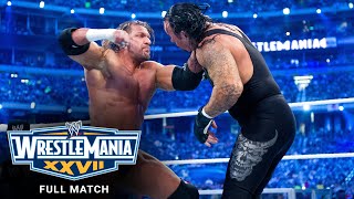 FULL MATCH  Undertaker vs Triple H  No Holds Barred Match WrestleMania XXVII [upl. by Ynohtnakram]