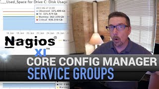 3 Nagios XI  Core Config Manager  Service Groups [upl. by Gaspar]