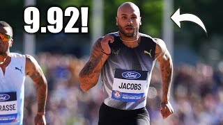 Lamont Marcell Jacobs Throws Down HUGE 100 Meters  2024 Paavo Nurmi Games [upl. by Quar612]