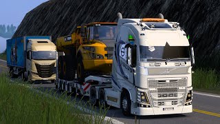 Volvo FH 16 with 1000 HP in ETS2 1 50 Mods [upl. by Arianne]