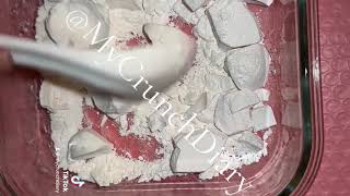 Argo Cornstarch and Tapioca Starch Mixed Waterbottle Method Chunks [upl. by Atalie]