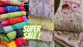 Super Sale मार्केट में पहली बार ऐसे कॉटन सूट Guru nanak textile Wholesale Ladies Suits Market [upl. by Kathlin]