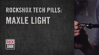 RockShox Tech Pills  Maxle Ultimate [upl. by Morganstein]