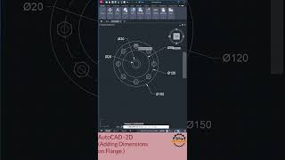 Adding Dimensions to a 2D Flange in AutoCAD Quick amp Easy Guide AutoCAD2D CADDEngineer [upl. by Oiramat]