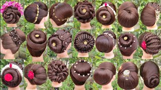 21 Beautiful Bun Hairstyle For Wedding amp Party  Trending Juda Hairstyle  New Girls Hairstyle [upl. by Weinreb556]