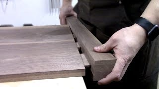 Building a Shaker Inspired Solid Walnut Bed  Part 2  Headboard and Footboard Joinery [upl. by Ayam]