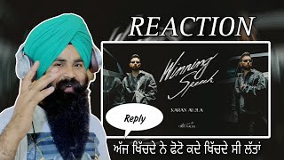 Reaction Winning Speech Music Video Karan Aujla  Mxrci  Latest Punjabi Songs 2024 [upl. by Atnaloj252]