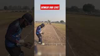 Bowler dar gya cricket cricketshorts shorts shortvideo batting indian gopro ipl sg [upl. by Nuahsar907]