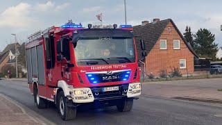 Feuerwehr Trittau rückt aus zum Feuer [upl. by Airetnahs]