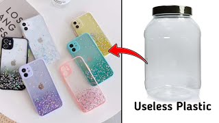 Phones Cover Making at Home using Useless Plastic [upl. by Engis195]