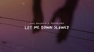 Alec Benjamin  Let Me Down Slowly feat Alessia CaraOfficial Lyric Video [upl. by Enyale]