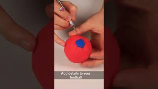 🌈PlayDoh Football Surprise Eggs⚽shorts diy playdoh [upl. by Ettelracs940]