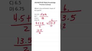 ASVABPiCAT Math Knowledge Practice Test Q AverageMean acetheasvab with grammarhero afqt [upl. by Anaoj]