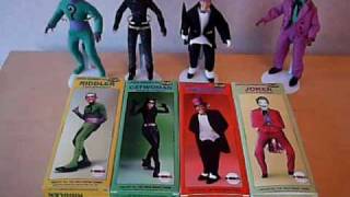 1966 BATMAN TV MOVIE CUSTOM VILLAIN FIGURES MEGO RIDDLER CATWOMAN PENGUIN JOKER GORSHIN [upl. by Anaujat]