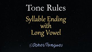 Learn Thai 09 Tone Rules  Syllable Ending with Long Vowel [upl. by Batha]