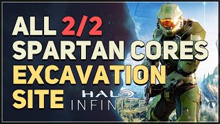 Excavation Site All Spartan Cores Halo Infinite [upl. by Eyaj]