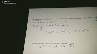 DIFFERENTIATION APPLICATION IN KINEMATICS [upl. by Sacksen]