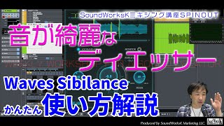 Waves Sibilance 音が綺麗なディエッサー 初心者向け使い方解説ampレビュー 独自技術Organic ReSynthesisで歯擦音を違和感なくカット [upl. by O'Grady]