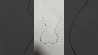 Simple line drawing easy shorts linedrawing onelinedrawing ytshorts [upl. by Yentruoc]