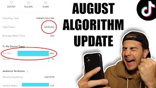 TikTok Algorithm Update August  How The TikTok Algorithm Works [upl. by Aita]