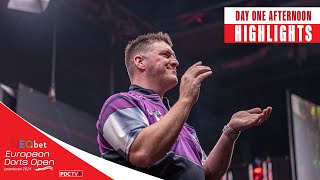 SHOWBOATING IN STYLE  Day One Afternoon Highlights  2024 European Darts Open [upl. by Crocker]