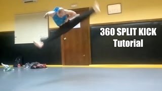 Tutorial 360 split kick  Van Damme´s kick English Sub  Español [upl. by Alih]