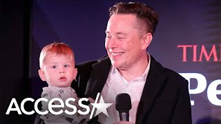 Elon Musk Brings Son X Æ A12 To Times Person of The Year Event [upl. by Nogem795]