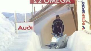 Canadian bobsled crash in St Mortiz [upl. by Ahseka917]