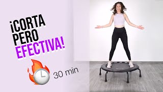 Corta pero Efectiva Rutina De Jumping Fitness En Mini Trampolín para Principiantes [upl. by Masuh2]