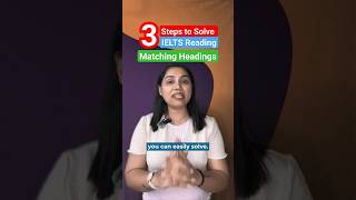 3 Steps to Solve IELTS Reading Matching Headings ielts2024 reading9band ieltspreparation [upl. by Ramyaj671]