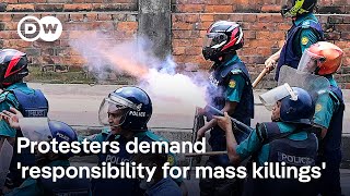 Will Sheikh Hasina take responsibility for the Bangladesh protests high death toll  DW News [upl. by Sheela719]