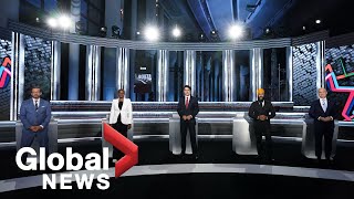 Canada election Highlights from the Englishlanguage leaders debate [upl. by Anomor]