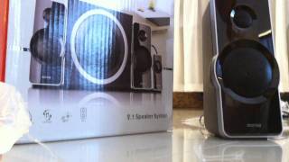 Soniq QAS50K 21 Computer Speaker System unboxing [upl. by Zimmer963]