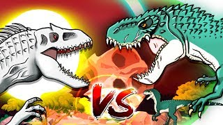 Dinosaurs Battle  Vastatosaurus rex VS Indominus rex [upl. by Victor]