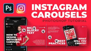 How to make a seamless INSTAGRAM CAROUSEL  Photoshop Tutorial 2021 🤔 [upl. by Eened]