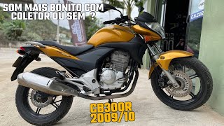 Colocando coletor na cb300r 200910 [upl. by Orelia340]