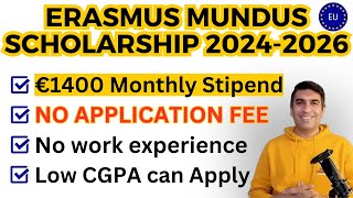 How to Apply for a Fully Funded Erasmus Mundus Scholarship in 2023 [upl. by Amian]