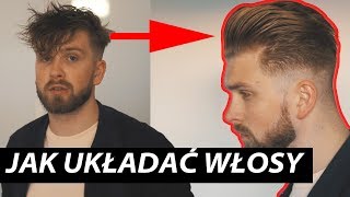 Jak układać włosy  POMPADOUR  męskie fryzury klasyczne [upl. by Judus976]