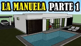 CASA PREFABRICADA DE 8X15 METROS 🚧CASA CAMPESTRE MODERNA DE 130 M2 EN COLOMBIA PARTE 1 [upl. by Edik673]